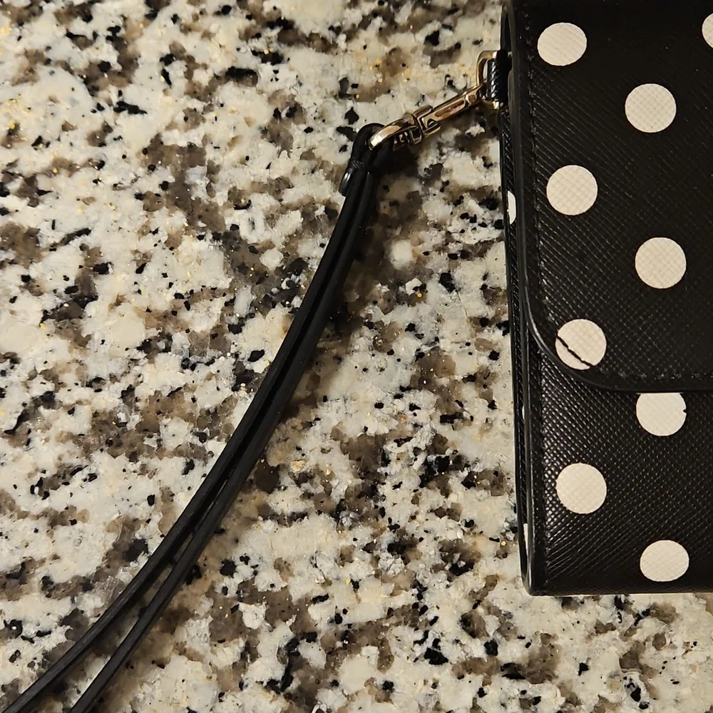 Kate Spade Black and White Dot Wallet